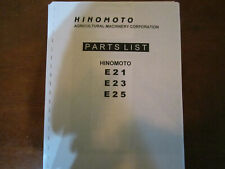 Hinomoto E21, E23, E25 Tractor Parts Manual for sale  Shipping to Canada