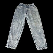 Jeans feminino vintage chique 12 26x28 Mom lavagem ácida azul bolsos cintura alta T228 comprar usado  Enviando para Brazil