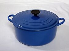 Creuset large blue for sale  Shipping to Ireland