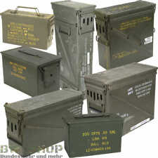 ORIGINAL US ARMY MUNITIONSKISTE METALL AMMO BOX TRANSPORTKISTE KISTE 7-GRÖßEN, usado comprar usado  Enviando para Brazil