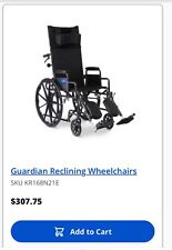 Guardian reclining wheelchair for sale  Noble