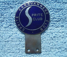 VINTAGE 1960s SPRITE CARAVANNERS CLUB GB CAR BADGE ~CLASSIC BRIT CARAVAN/CAMPING for sale  Shipping to South Africa