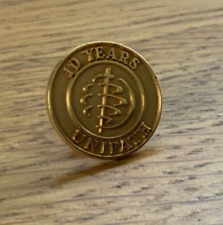 Distintivo farmacêutico vintage ouro 10K Unipath Unilever 10 anos equipe recordações, usado comprar usado  Enviando para Brazil