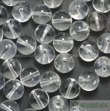 100 piezas Piedras Preciosas de Cuarzo de Cristal Transparente Espaciador de Bolas Redondas Suaves Elige, usado segunda mano  Embacar hacia Argentina