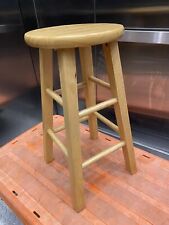 Usado, Taburete de bar de madera maciza 29 in silla de desayuno asiento cocina pub cafetería taburete natural segunda mano  Embacar hacia Argentina