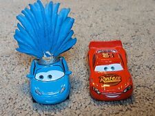 Usado, Disney Pixar Cars Dinoco Showgirl #2 y Lightning McQueen Mattel Diecast segunda mano  Embacar hacia Argentina