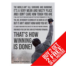 Rocky motivational quote for sale  MANCHESTER
