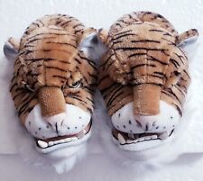 Chinelos de pele sintética de pelúcia animal de pelúcia cabeça boca de gato pé engraçado em tigre tamanho G comprar usado  Enviando para Brazil
