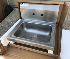 **Stainless Steel Sink NSF Wall Mount Hand Washing Sink w/ Back Splash KC52021 for sale  Shipping to South Africa
