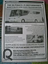 Rsv international motorhome for sale  BRISTOL