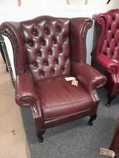 Leather chesterfield armchair for sale  BARNSLEY