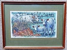 Cows watercolour david for sale  LIGHTWATER