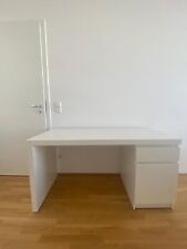 Gebraucht, Ikea Schreibtisch Malm mit Schubladen in weiß  gebraucht kaufen  Heidelberg-Weststadt