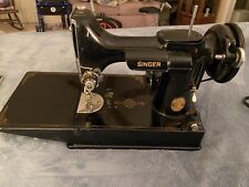 Vintage Singer 222-1 Featherweight Sewing Machine w/case and Accessories for sale  Shipping to South Africa