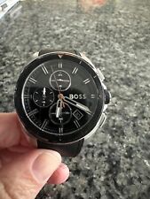Relógio masculino Hugo Boss 1513953 cronógrafo quartzo mostrador preto pulseira de borracha 44mm comprar usado  Enviando para Brazil