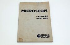 Catalogo microscopi officine usato  Milano