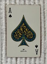 Single Vintage Playing Card ~Mod "Sophisticats"/Pink Cat ~Hallmark Ace of Spades for sale  Shipping to South Africa