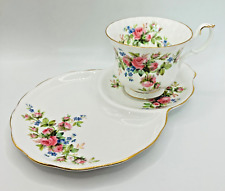 Vintage Royal Albert Moss Rose Tennis Set Cup / Saucer in Excellent Condition for sale  Shipping to South Africa