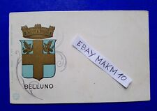 Cartolina antica belluno usato  Italia