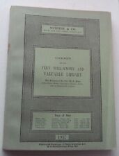 Sotheby catalogue 1937 for sale  EXMOUTH