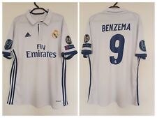 Camiseta de fútbol Benzema Real Madrid Home 2016 - 2017 Adidas para hombre talla XL segunda mano  Embacar hacia Argentina
