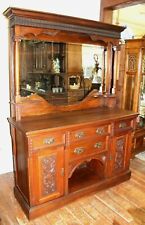 Used, English Antique Walnut Sideboard /  Buffet / Bar Cabinet for sale  Spring