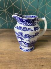 Wade for Ringtons Blue & White Willow Pattern Milk Jug, used for sale  STANLEY