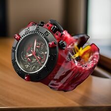 Invicta Subaqua Noma III Koi Fish relógio cronógrafo mostrador borgonha silicone masculino, usado comprar usado  Enviando para Brazil