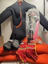 Vintage Eurekan 100 M Diving Wetsuit Dry Jacket & Overalls Scuba 2 Pc Women Lot  for sale  Shipping to South Africa