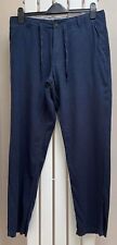 mens drawstring linen trousers for sale  YORK