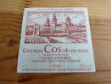 1980 chateau cos d'occasion  Expédié en Belgium