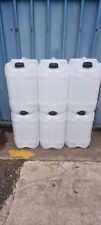 Used, 10 x Jerry Can 20l Water Containers Food Grade Clear White Inc Postage for sale  Shipping to South Africa