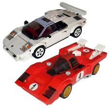 Lote de carros LEGO Speed Champions Lamborghini 76908 Ferrari 76906 cola Kragle DANOS comprar usado  Enviando para Brazil