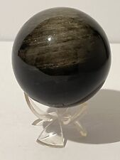 2 libras Bola de cuarzo de granito bola de esfera de mármol de obsidiana negra pulida natural de 3,5 segunda mano  Embacar hacia Argentina