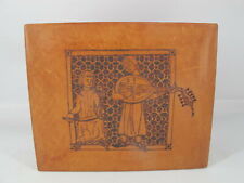 Usado, GIULIO GIANNINI Firenze Tooled 2 MÚSICOS em couro sobre caixa de escrita de madeira comprar usado  Enviando para Brazil