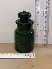 Botella vintage en relieve verde oscuro de The Crown Perfumery Company segunda mano  Embacar hacia Argentina