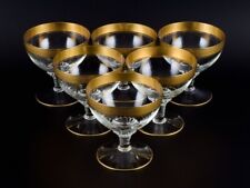 Rimpler Kristall, Zwiesel, Alemania. Seis copas de champán de cristal sopladas por la boca. segunda mano  Embacar hacia Argentina