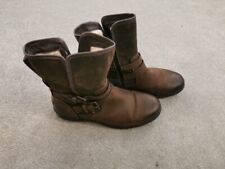 sheepskin lined leather boots for sale  LEATHERHEAD
