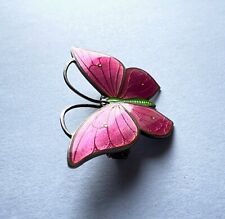 Beautiful Silver Enamel Butterfly Brooch by Marius Hammer Rare for sale  Shipping to South Africa