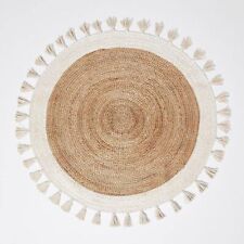 Round jute rug for sale  Shipping to Ireland