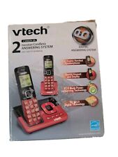 Vtech 2 Handset Cordless Digital Answering System w/Call ID &  Waiting *Blk/Red* for sale  Shipping to South Africa