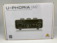Interfaz de audio Behringer U-Phoria UM2 Audiophile 2x2 con preamplificador de micrófono Xenyx, usado segunda mano  Embacar hacia Mexico