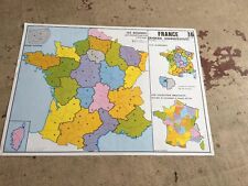 Ancienne Carte Scolaire Les Regions France Divisions Administratives Population  d'occasion  Aix-les-Bains