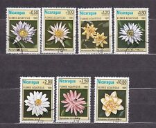 NICARAGUA  1981 Kwiaty Wodne  2267‑2273 used, używany na sprzedaż  PL