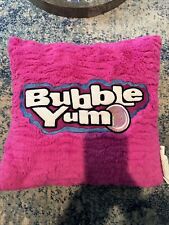 Almohada de felpa rosa peluda original de goma burbuja Yum de colección 14x14 segunda mano  Embacar hacia Argentina