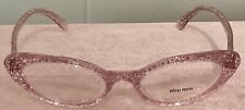 Óculos ópticos femininos Miu Miu glitter rosa VMU 01S 146-101 (sem estojo) comprar usado  Enviando para Brazil