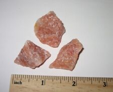 Used, 3 NATURAL ROUGH 0.9"- 1.25" SATYALOKA ROSE AZEZTULITE CRYSTAL STONES ~ 26.2g *A1 for sale  Shipping to South Africa