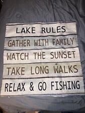 Lake rules throw for sale  Murphy