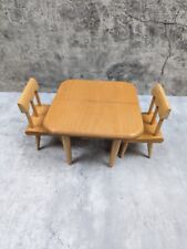 Mesa y sillas vintage de hoja de madera Kohner muebles casa de muñecas sin hojas segunda mano  Embacar hacia Argentina