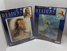 Diseños para la aguja retrato de Cristo y manos orando de Getsemaní punta de cruz segunda mano  Embacar hacia Argentina